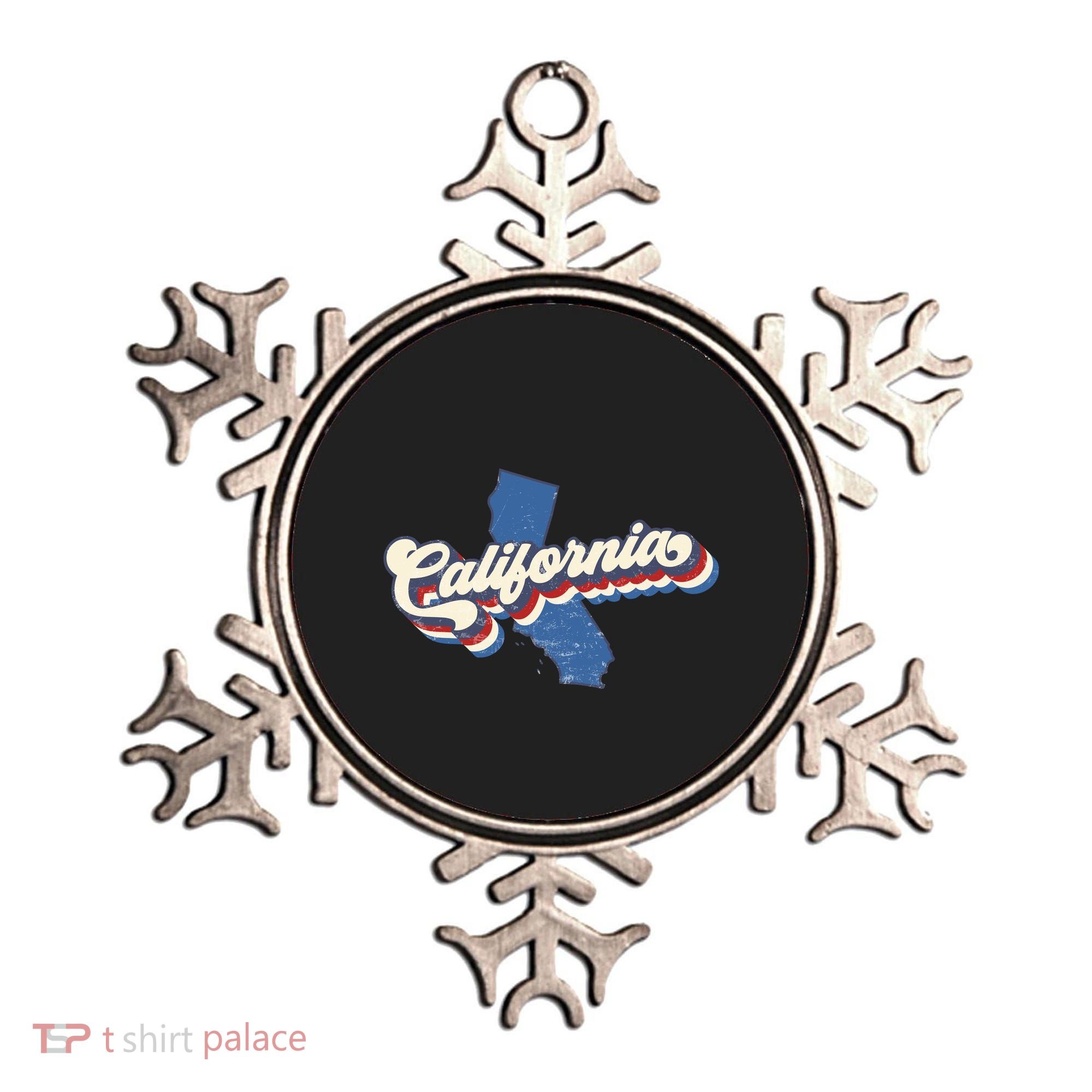 State Of California Retro Logo Ornament