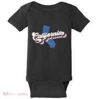 State Of California Retro Logo Baby Bodysuit thumb 0