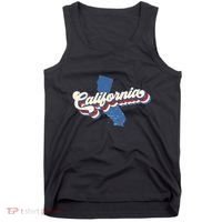 State Of California Retro Logo Tank Top thumb 0