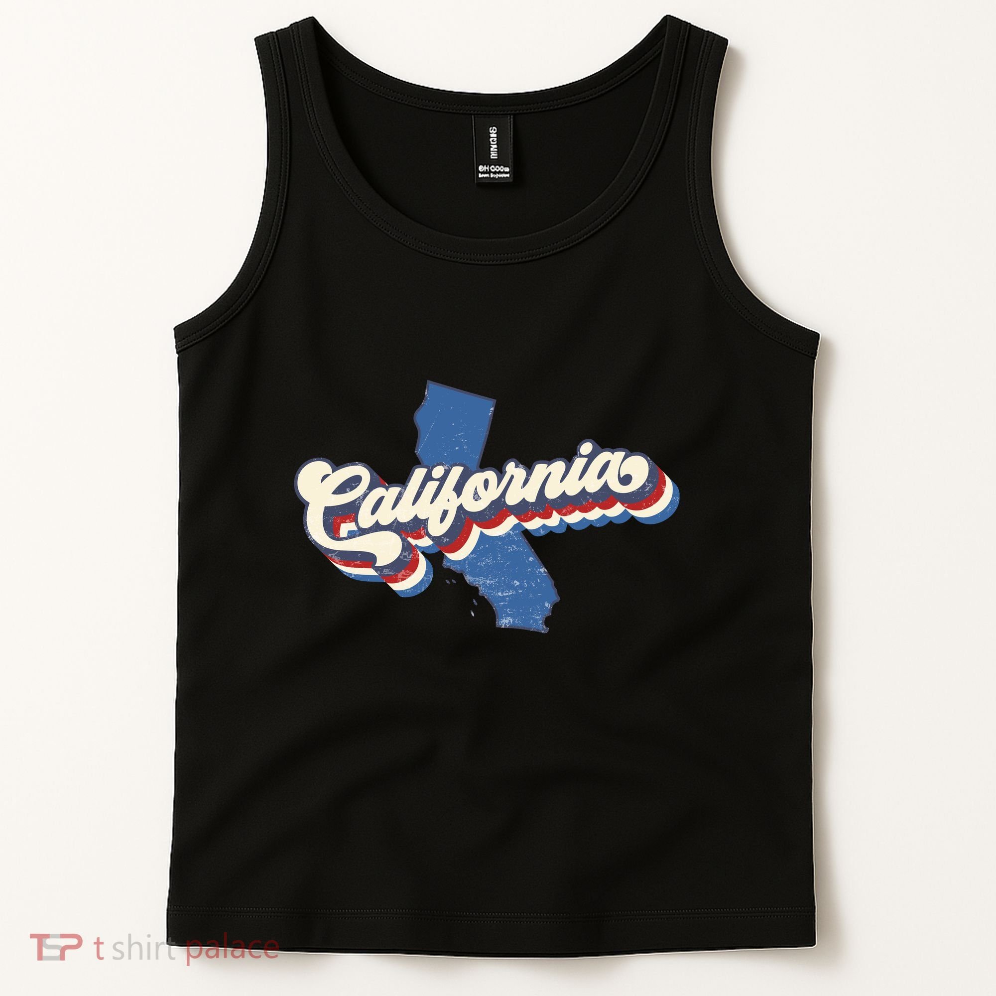 State Of California Retro Logo Tank Top