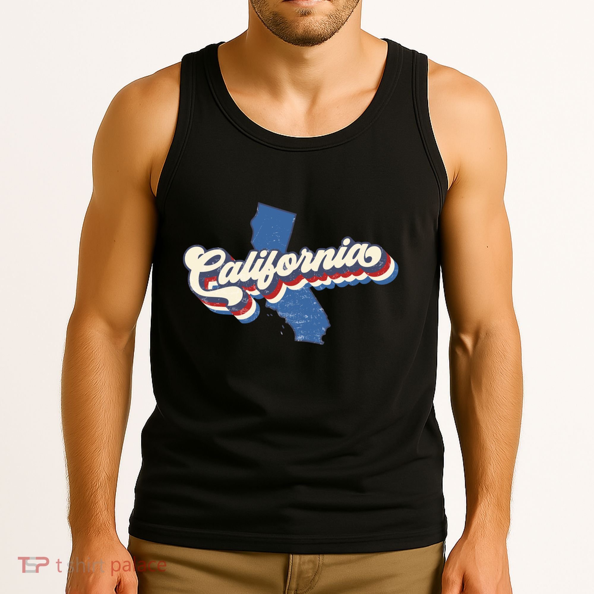 State Of California Retro Logo Tank Top