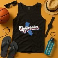State Of California Retro Logo Tank Top thumb 4