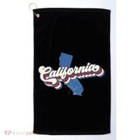 State Of California Retro Logo Golf Towel thumb 0