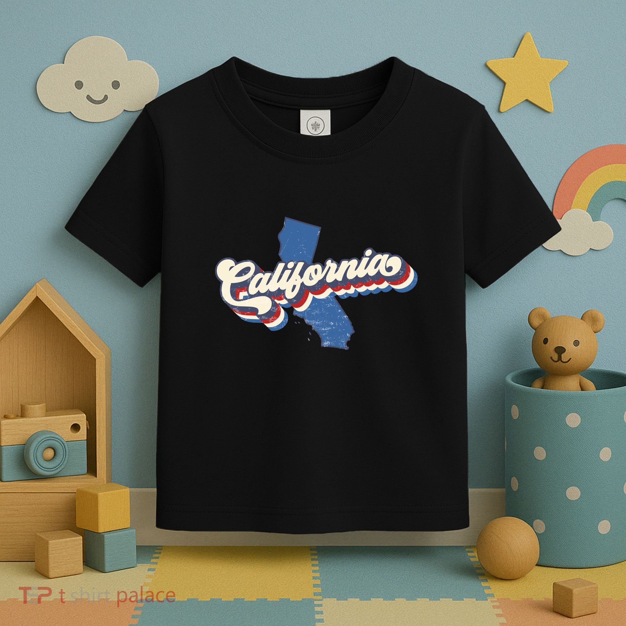 State Of California Retro Logo Toddler T-Shirt
