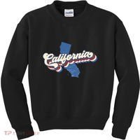 State Of California Retro Logo Kids Sweatshirt thumb 0