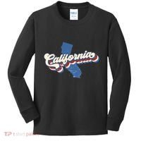 State Of California Retro Logo Kids Long Sleeve Shirt thumb 0