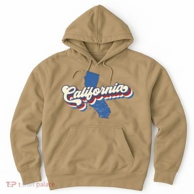 State Of California Retro Logo Hoodie