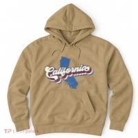 State Of California Retro Logo Hoodie thumb 0