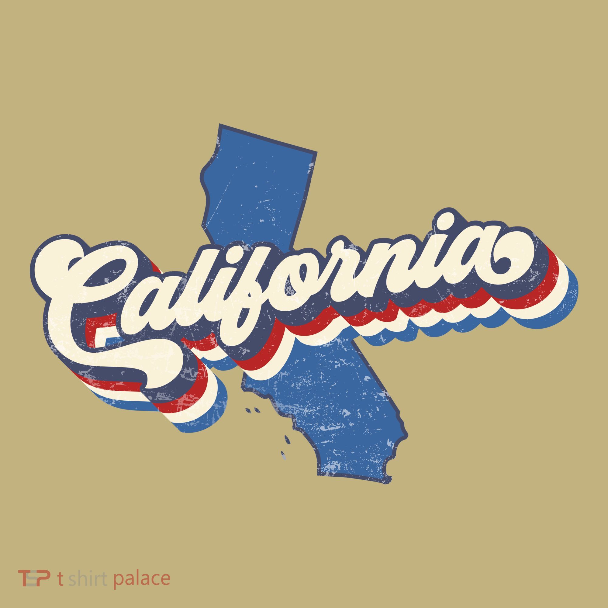 State Of California Retro Logo Long Sleeve Shirt