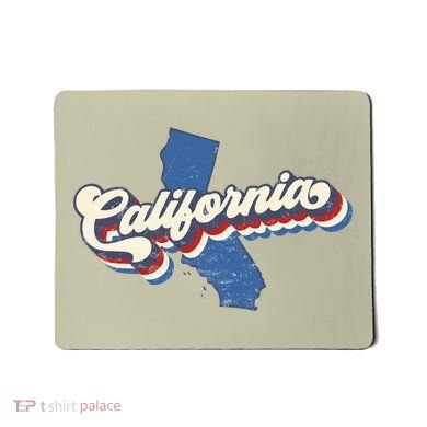State Of California Retro Logo Mousepad