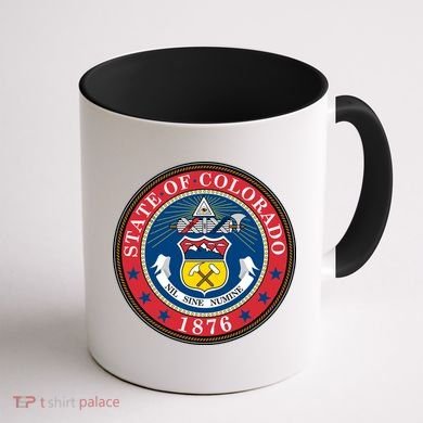 State Of Colorado Seal 1876 Coffee Mug back