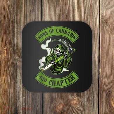Sons Of Cannabis 420 Chapter Coaster