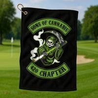 Sons Of Cannabis 420 Chapter Golf Towel thumb 1