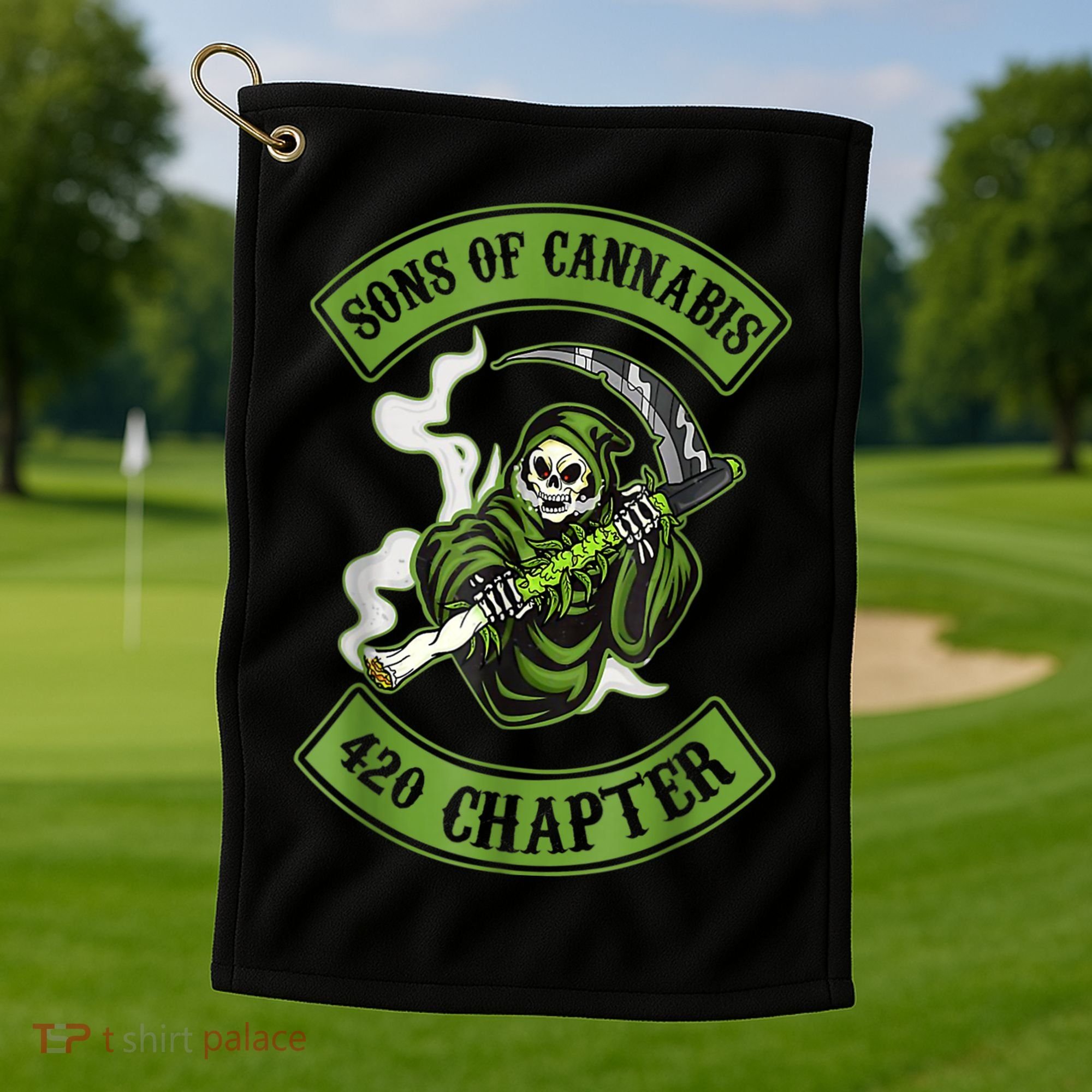 Sons Of Cannabis 420 Chapter Golf Towel