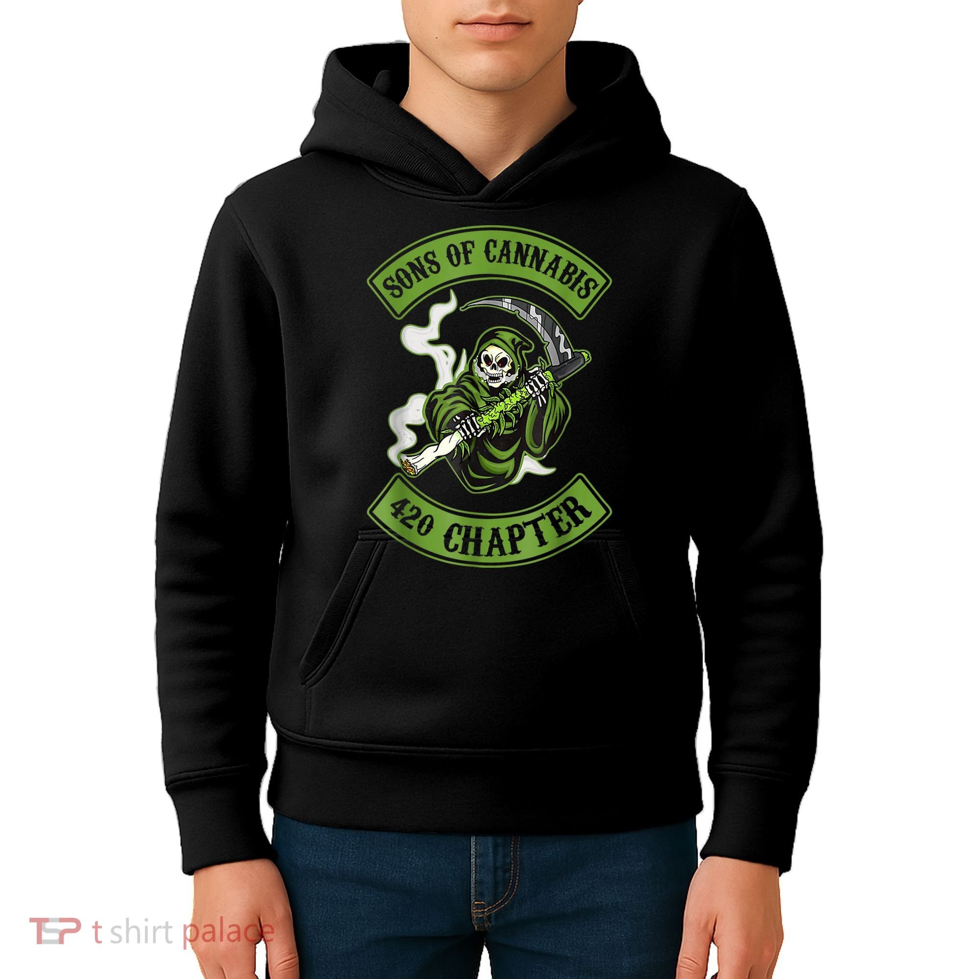 Sons Of Cannabis 420 Chapter Kids Hoodie