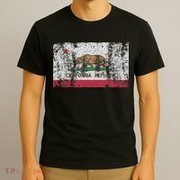 State Of California Flag Vintage Distressed Retro Gift T-Shirt thumb 3