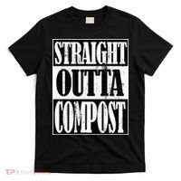 Straight Outta Compost Funny Garden Homestead Composting T-Shirt thumb 0