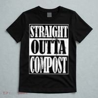 Straight Outta Compost Funny Garden Homestead Composting T-Shirt thumb 5