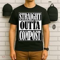 Straight Outta Compost Funny Garden Homestead Composting T-Shirt thumb 6