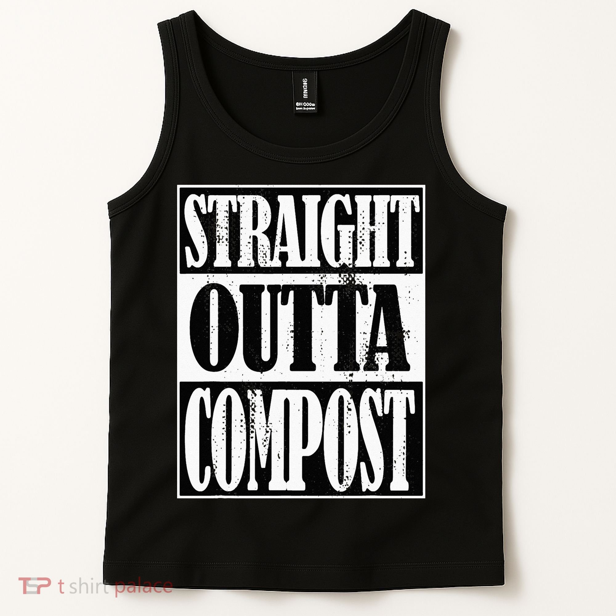Straight Outta Compost Funny Garden Homestead Composting Tank Top