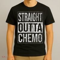 Straight Outta Chemo Chemotherapy Cancer Treatment T-Shirt thumb 3