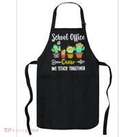 School Office Crew We Stick Together Funny Cactus Apron thumb 0