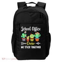 School Office Crew We Stick Together Funny Cactus Backpack thumb 0