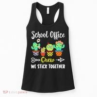 School Office Crew We Stick Together Funny Cactus Women's Tank Top thumb 0