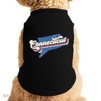 State Of Connecticut Retro Logo Doggie Tank thumb 0