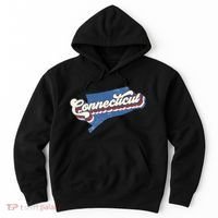 State Of Connecticut Retro Logo Hoodie thumb 0