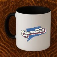 State Of Connecticut Retro Logo Coffee Mug thumb 2