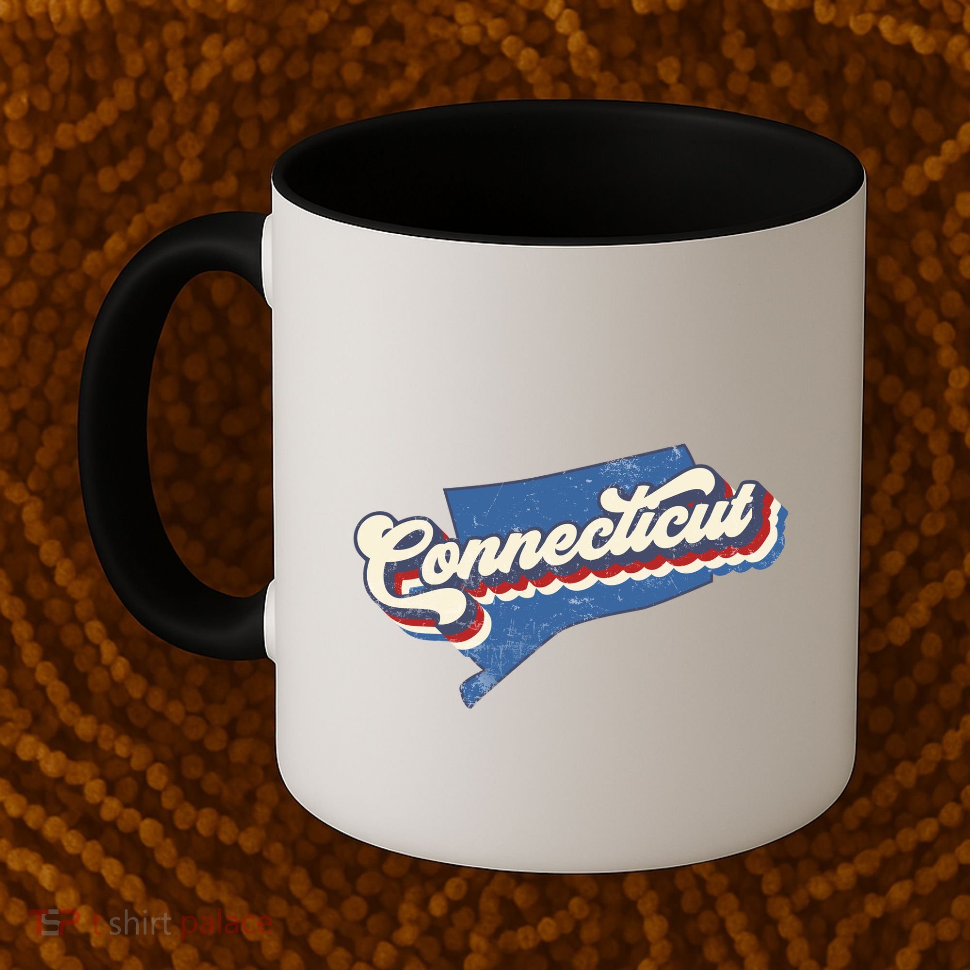 State Of Connecticut Retro Logo Coffee Mug