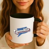 State Of Connecticut Retro Logo Coffee Mug thumb 3