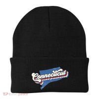 State Of Connecticut Retro Logo Beanie thumb 0