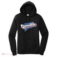 State Of Connecticut Retro Logo Women's Hoodie thumb 0