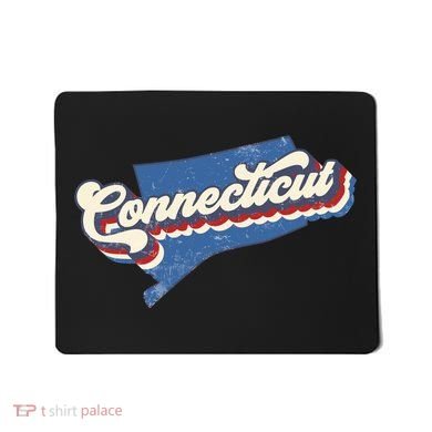 State Of Connecticut Retro Logo Mousepad
