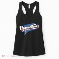 State Of Connecticut Retro Logo Women's Tank Top thumb 0