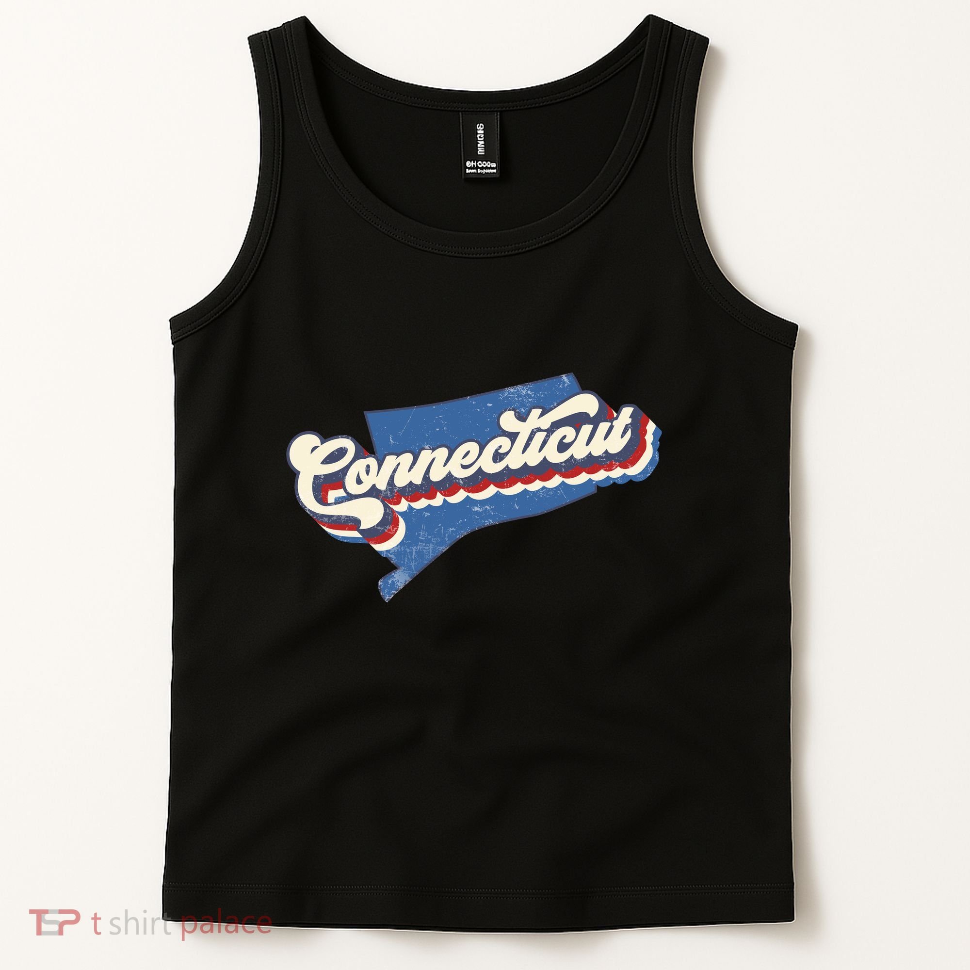 State Of Connecticut Retro Logo Tank Top