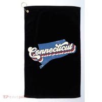 State Of Connecticut Retro Logo Golf Towel thumb 0
