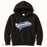 State Of Connecticut Retro Logo Kids Hoodie thumb 0