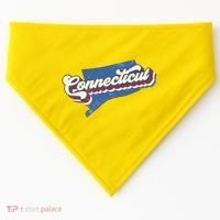 State Of Connecticut Retro Logo USA-Made Doggie Bandana thumb 0