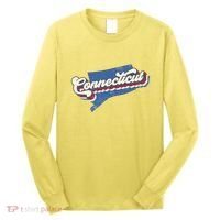 State Of Connecticut Retro Logo Long Sleeve Shirt thumb 0
