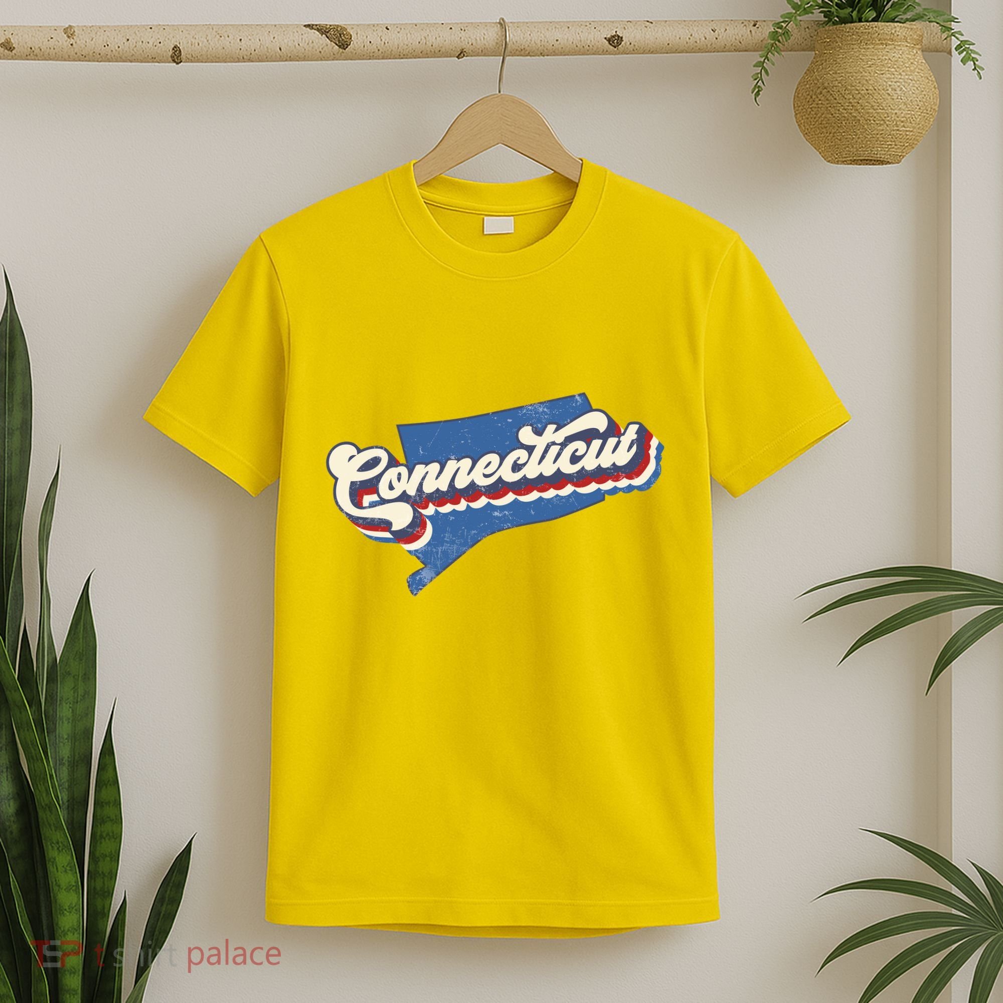 State Of Connecticut Retro Logo T-Shirt