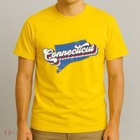 State Of Connecticut Retro Logo T-Shirt thumb 3