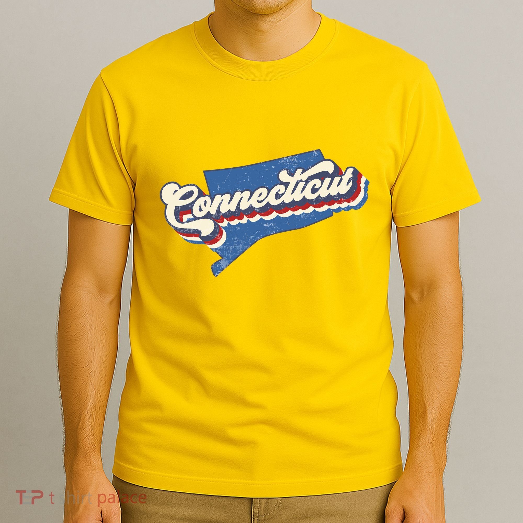 State Of Connecticut Retro Logo T-Shirt