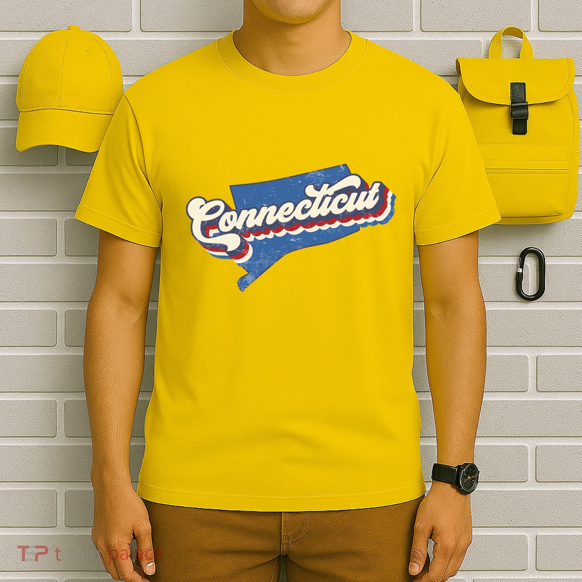 State Of Connecticut Retro Logo T-Shirt