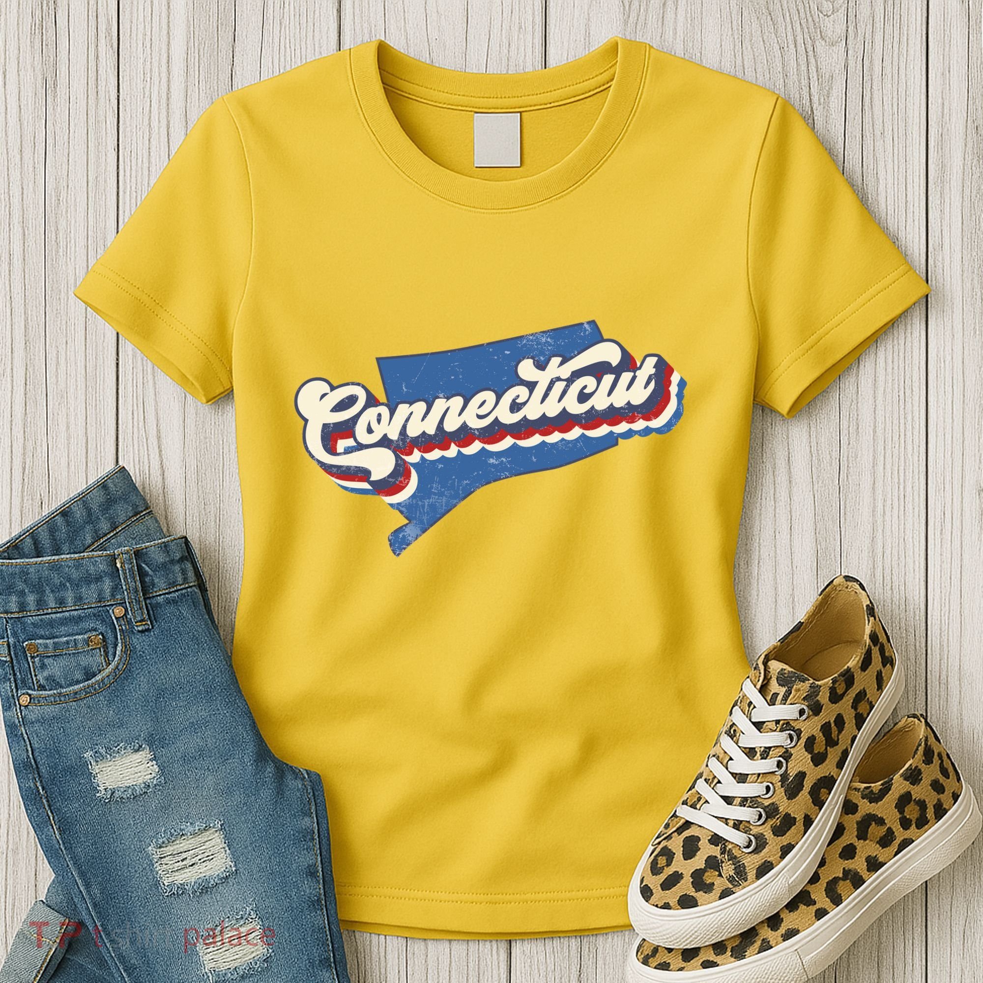 State Of Connecticut Retro Logo Women's T-Shirt