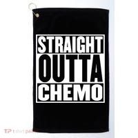 Straight Outta Chemo Gift Fighter Fight Cancer Survivor Great Gift Golf Towel thumb 0