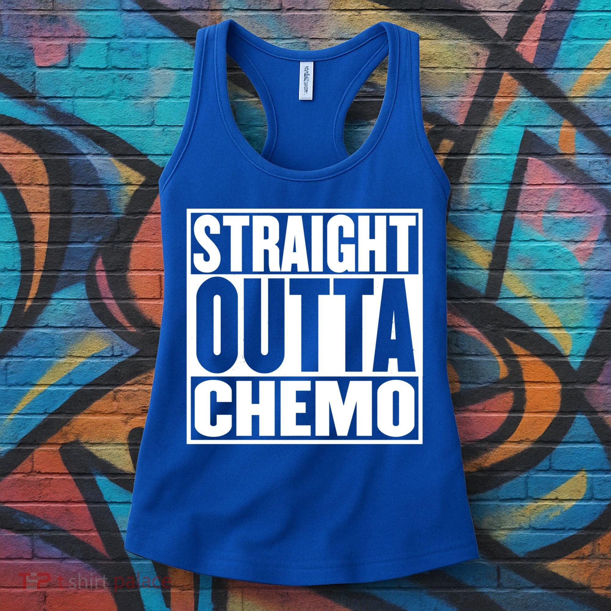 Straight Outta Chemo Gift Fighter Fight Cancer Survivor Great Gift Women's Tank Top