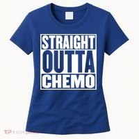 Straight Outta Chemo Gift Fighter Fight Cancer Survivor Great Gift Women's T-Shirt thumb 0